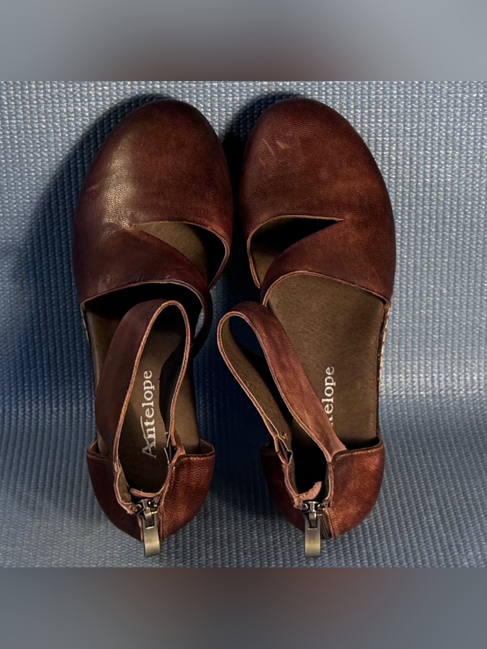 Antelope Trianna Wedge Clogs Coffee Brown Sandals Women’s Size 8 US 39 EU - Picture 5 of 9